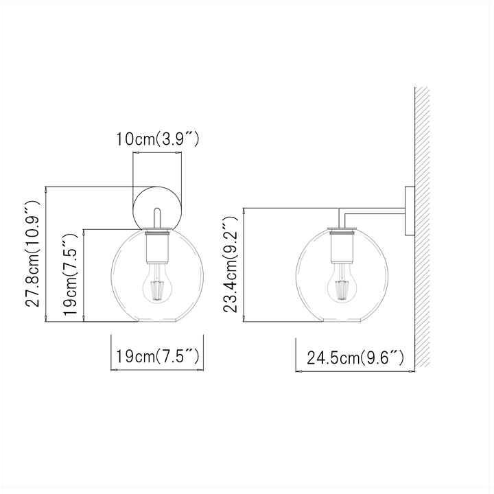 Aeris Wall Light (R) - LUVIA LIGHTING