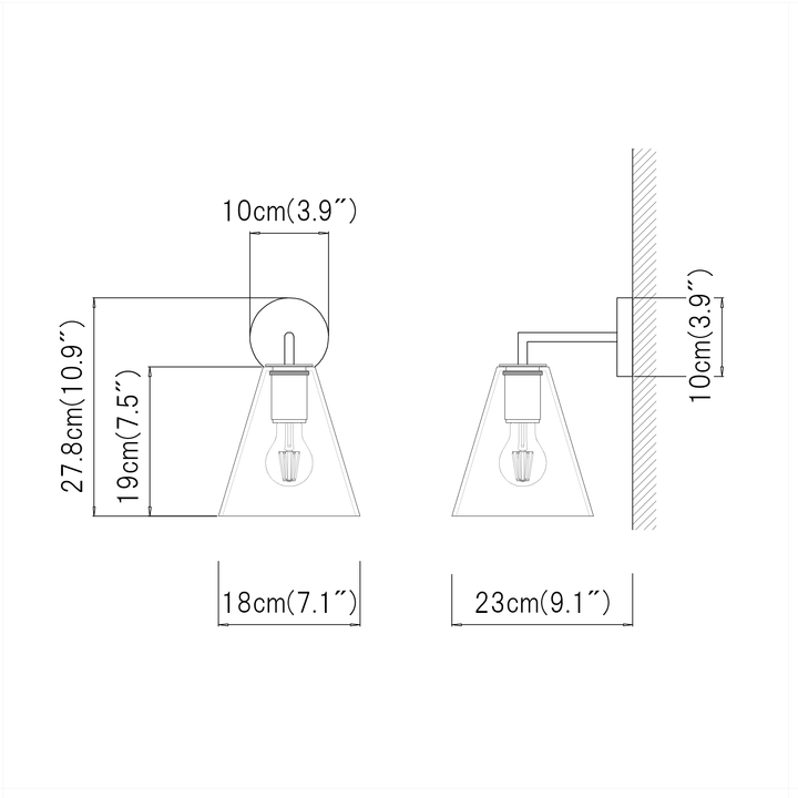 Aeris Wall Light (U) - LUVIA LIGHTING
