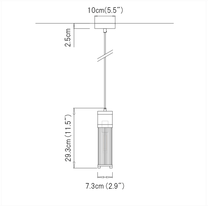 Baton Pendant Light - LUVIA LIGHTING