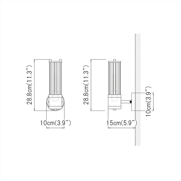 Baton Wall Light [Single] - LUVIA LIGHTING