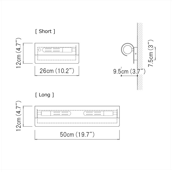 Circum Wall Light [Long] - LUVIA LIGHTING