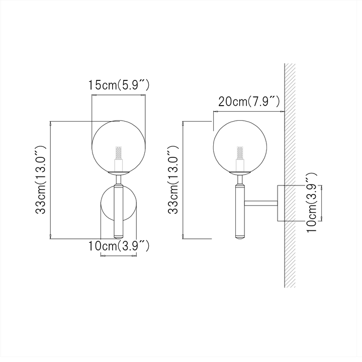 Escon Wall Light [milk] - LUVIA LIGHTING