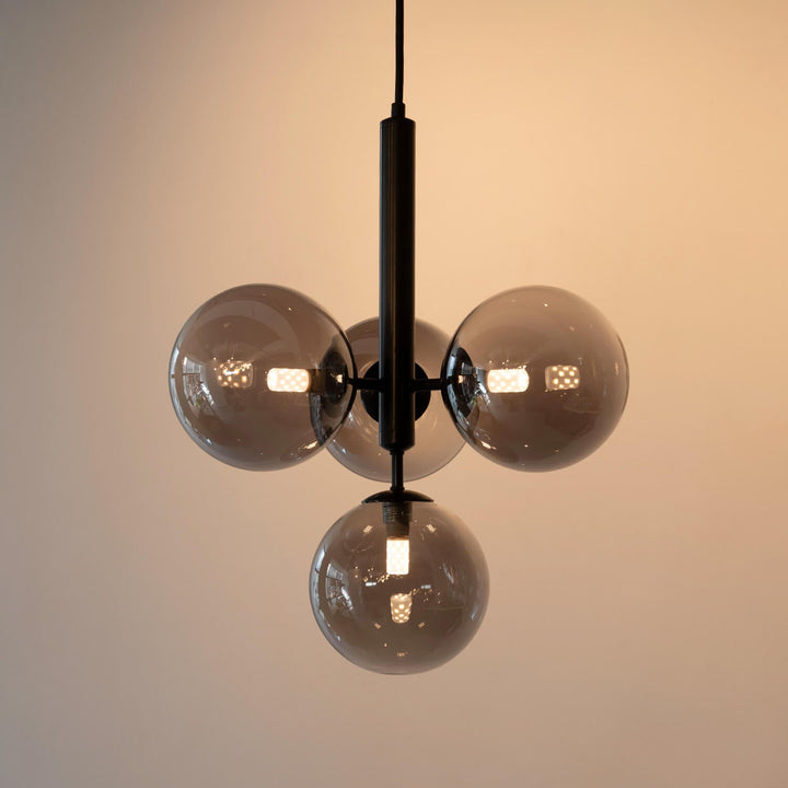 Quartet Pendant Light [Smoke] - LUVIA LIGHTING