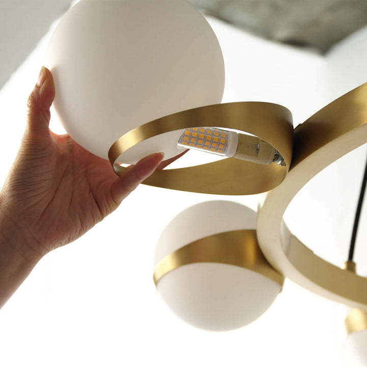 Seraph Pendant Light Round [8heads] - LUVIA LIGHTING